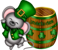 st. patrick's day mouse
